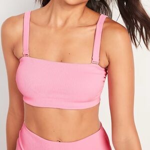 Old Navy Textured-Rib Convertible Strap Bandeau Swim Top Sz 3X